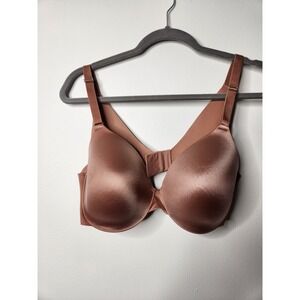 Soma Vanishing Back Full Coverage Bra 36D Copper Satin‎ Smooth Comfort Everyday